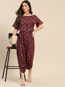 Drop Shoulder dhoti jumpsuit