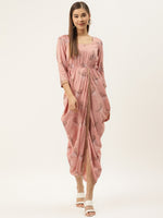 Load image into Gallery viewer, Overlap side cowl dress
