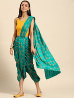 Load image into Gallery viewer, Dhoti with dupatta drape and Blouse
