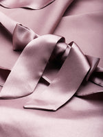 Asymmettric overlap top in Dusty Pink