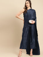 Load image into Gallery viewer, Jumpsuit with a dupatta Drape
