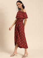 Load image into Gallery viewer, Cold shoulder Asymmetric overlap Dress
