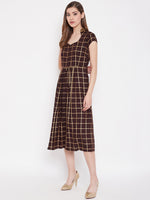Load image into Gallery viewer, Midi Flare Dress with front loops
