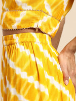 Load image into Gallery viewer, Crop top with cowl dhoti skirt
