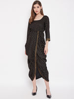 Load image into Gallery viewer, Overlap side cowl dress
