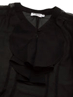 Load image into Gallery viewer, frill neck cap sleeve blouse
