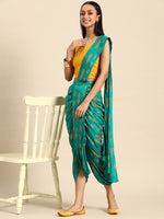 Load image into Gallery viewer, Dhoti with dupatta drape and Blouse
