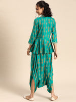 Load image into Gallery viewer, Peplum with dhoti Jumpsuit
