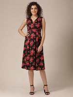 Load image into Gallery viewer, Overlap Yoke Midi Dress
