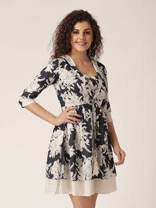 Two layer Short collar Dress