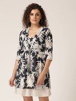 Load image into Gallery viewer, Two layer Short collar Dress
