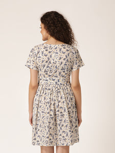 Front tie with placket mini dress