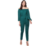 Load image into Gallery viewer, Off shoulder long jumpsuit
