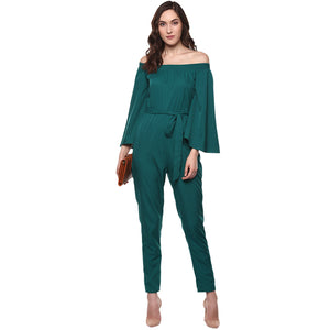 Off shoulder long jumpsuit