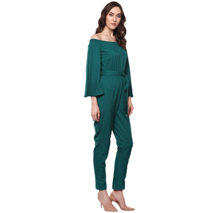 Off shoulder long jumpsuit