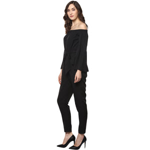 Off shoulder long jumpsuit
