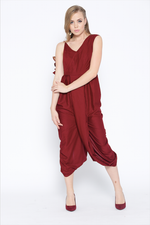 Load image into Gallery viewer, Front pleat Dhoti style jumpsuit

