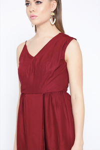 Front pleat Dhoti style jumpsuit