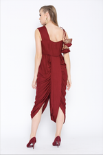 Load image into Gallery viewer, Front pleat Dhoti style jumpsuit
