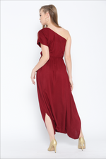 Load image into Gallery viewer, One shoulder dhoti jumpsuit
