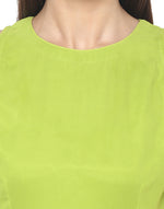 Load image into Gallery viewer, Green coloured Solid Maxi Dress
