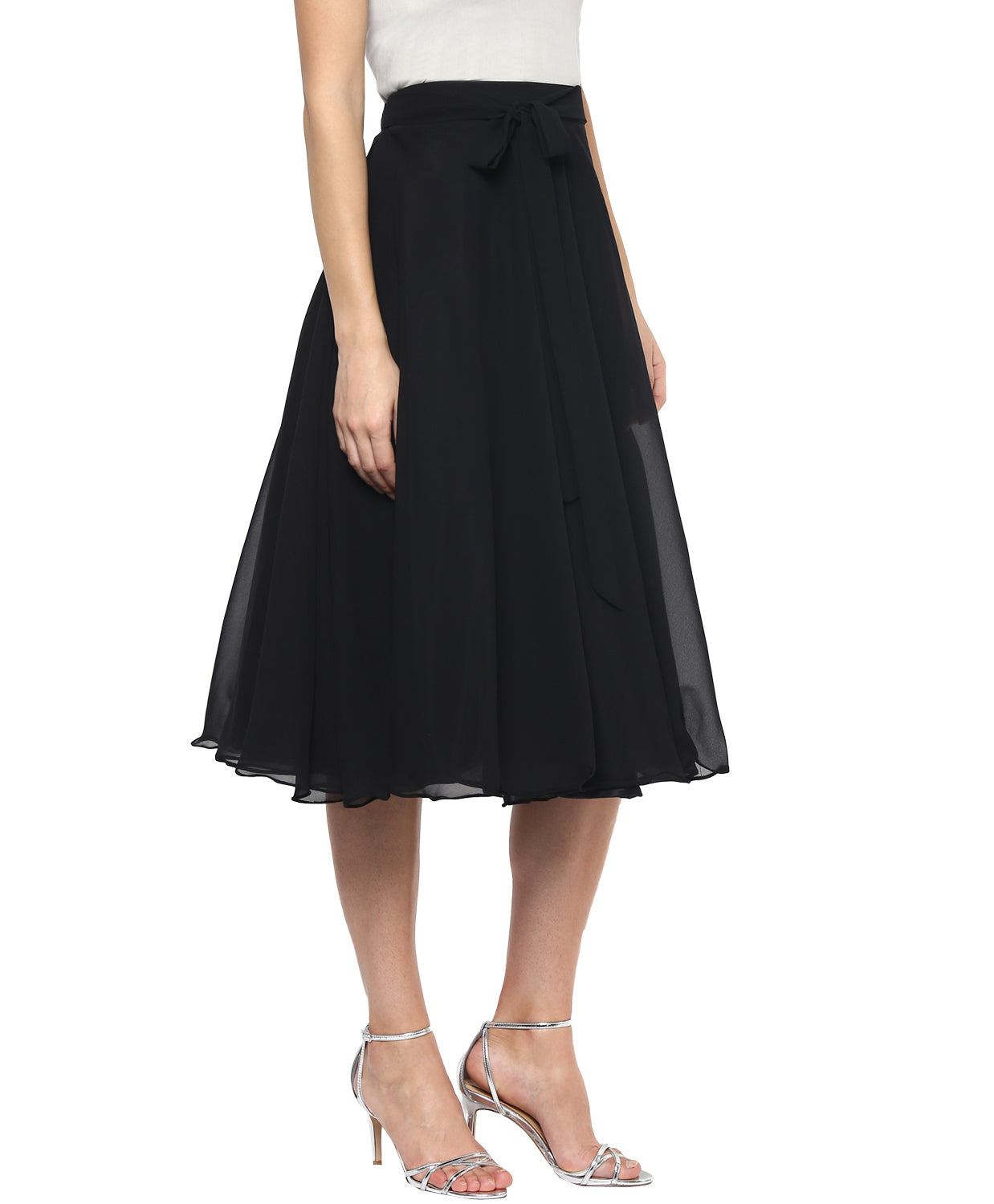 Flare Midi skirt