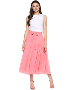 Flare Midi skirt