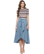 Load image into Gallery viewer, Overlap midi skirt
