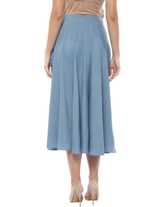 Overlap midi skirt