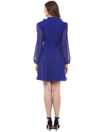 Load image into Gallery viewer, Frill collar Flare Dress
