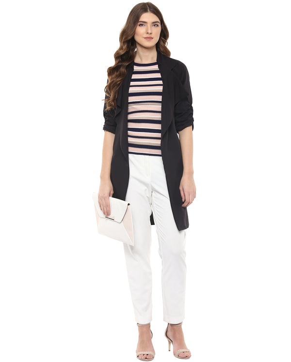 Slouchy Sleeve Shrug in black