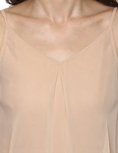 Flare yoke midid dress
