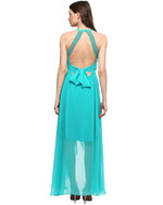 Load image into Gallery viewer, Overlap Maxi Dress With Deep Back

