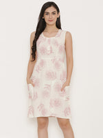 Load image into Gallery viewer, Printed dress with slouchy side pockets
