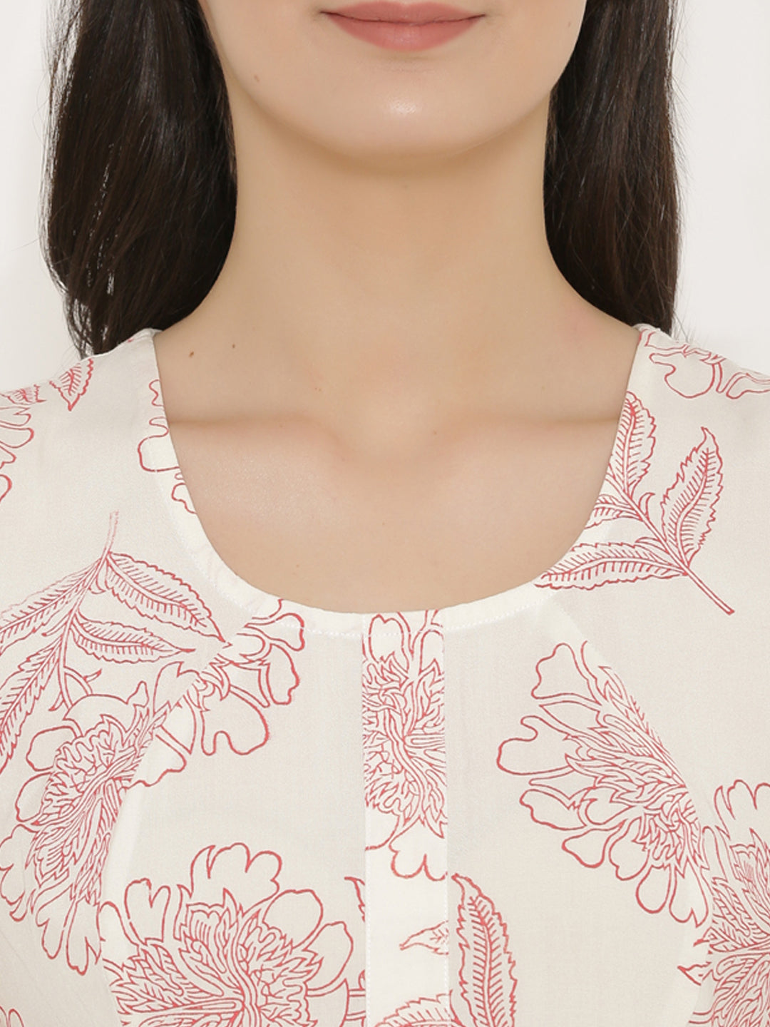 Printed dress with slouchy side pockets