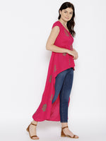 Load image into Gallery viewer, High Low Block Printed Top
