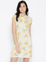 Load image into Gallery viewer, Back Horizontal slit Printed Mini Dress
