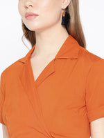 Load image into Gallery viewer, Box Pleated Midi Dress with collar
