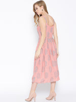 Load image into Gallery viewer, Strappy Box pleate Midi dress with front buttons

