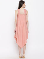Load image into Gallery viewer, Draped ring neck flare dress
