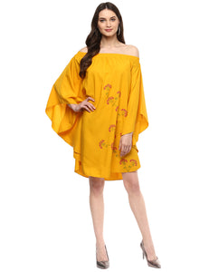 Circular off shoulder Kaftan dress