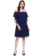 Load image into Gallery viewer, Off shoulder frill sleeve Dress
