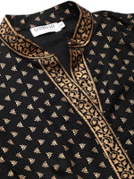 Load image into Gallery viewer, Front Cowl chinese collar printed dress
