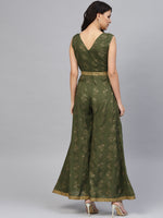 Load image into Gallery viewer, Front borders with kalidar pants printed jumpsuit
