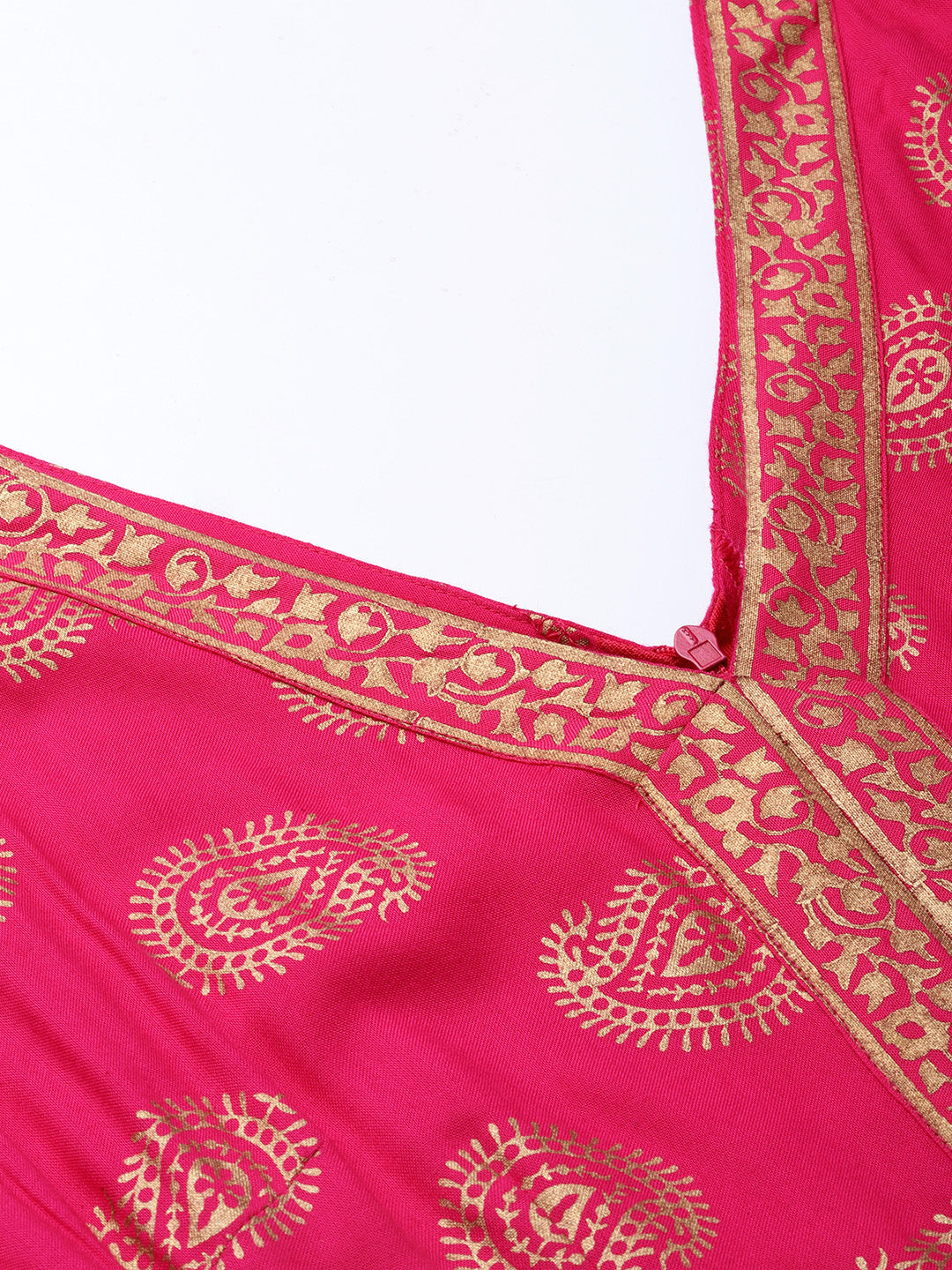 Front borders with kalidar pants printed jumpsuit