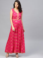 Load image into Gallery viewer, Front borders with kalidar pants printed jumpsuit
