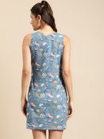 Load image into Gallery viewer, Mini Printed shift dress with big pocket detail
