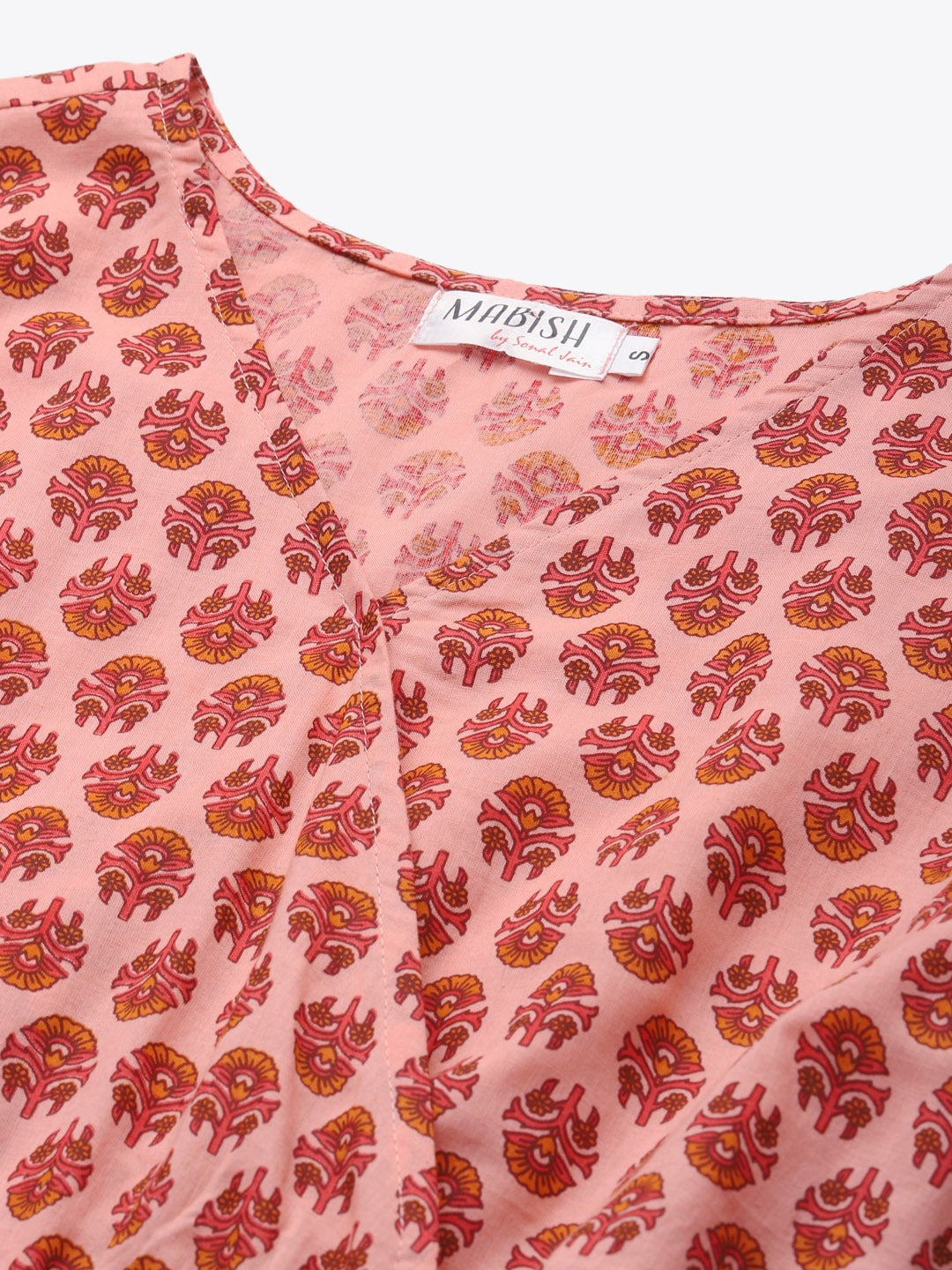 Overlap printed kimono sleeve short dress