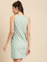 Load image into Gallery viewer, Mini Printed shift dress with big pocket detail
