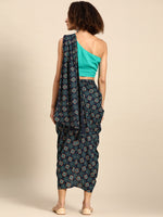 Load image into Gallery viewer, Cowl Skirt with dupatta drape and blouse
